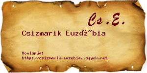 Csizmarik Euzébia névjegykártya